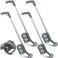 Zonon 4 Pack Wheeled Marking Wand for Line Paint Spray Side Push, Grey