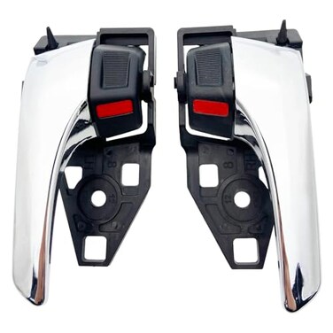 Cheriezing Interior Door Handle, Chrome Lever, LeftRight Side, 1 Pair