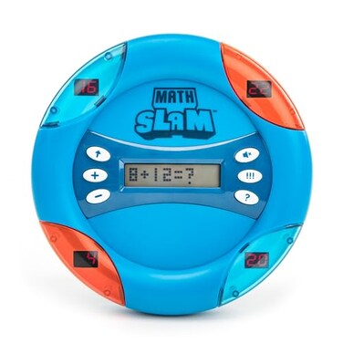Educational Insights Math Slam - Handheld Electronic Math Games for Kids 5-7, First Grade Addition and Subtraction Games, Basic Algebra Learning Game, Self-Teaching Elementary STEM Tools