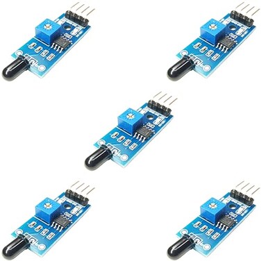 DIYables Infrared Fire Sensor for Arduino, ESP32, ESP8266, Raspberry Pi, 5 Pieces
