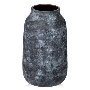 Briful Rustic Ceramic Vase 11 Inch, Farmhouse Table Decorative Flower Vase