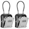 Puroma Lock Box Portable Key Box Resettable Combo Wall Mount House Office