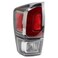 TRQ Driver Side Tail Light Assembly Halogen Clear Housing