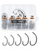 UCEC 260PCS Barbless Circle Hooks, Carp Hooks, Barbless Fishing Hooks Set