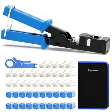 VCELINK Speed Punch Down Tool Kit With Blue Keystone Jack