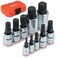 JU JIAN TEC XZN Triple Square Spline Bit Socket Set, 10 Piece