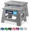 Handy Laundry Folding Step Stool 9 Inch 2-Pack, Grey, Holds 300 lbs