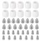 HARFINGTON 40pcs P80 Plasma Cutter Nozzle Electrodes and Shroud Cup Consumables Kit, 1.5mm Nozzle Tip