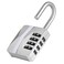 ZHEGE Locker Lock, 4 Digit Combination Lock Gym LockWhite Code (Silver