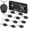 RaySoar 12 Pack Ultra Bright Red LED Keychain Flashlight, Red Keychain Flashlight for Night Observation