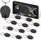 RaySoar 12 Pack Ultra Bright Red LED Keychain Flashlight, Red Keychain Flashlight for Night Observation