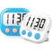 AOUCE Digital Timer for Kids Classroom Timers for Teachers 2 Pack Blue White