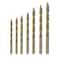 Drill America ZMPOUGSC7 GSC Series 7 Piece Cobalt Stepped Point Drill Bit Set