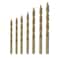 Drill America ZMPOUGSC7 GSC Series 7 Piece Cobalt Stepped Point Drill Bit Set