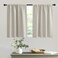 RYB HOME Short Natural Curtains for Small Bedroom Kitchen Cafe Window