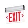 TANLUX Red Exit Signs for Business, LED Edge Lit Exit Sign, UL 924, Hardwired Emergency Exit Lights with Battery Backup, Aluminum Housing with Rotating Acrylic Clear Panel, AC 120/277V, 1 Pack