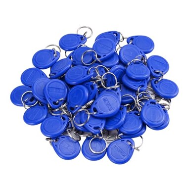 YUHANUS RFID ID Card Keyfob for Door Access Control Proximity 125KHz Keychain ID Cards Read Only (Not Writable/Programmable50pcs