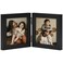 decorUhome Double 4x4 Picture Frame Vertical, Black