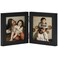 decorUhome Double 4x4 Picture Frame Vertical, Black