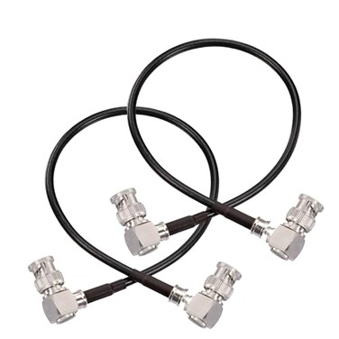 Superbat Thin 3G/6G/12G SDI Cable 1ft 75 Ohm BNC Video Cable Right Angle