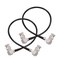 Superbat Thin 3G/6G/12G SDI Cable 1ft 75 Ohm BNC Video Cable Right Angle
