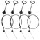 Nonley Sofa Recliner Cables, 4 Pack Couch Release Cables Recliner Replacement Parts D Ring Couch Recliner Pull Handle, Hook Exposed Cable with S Tip for Sofa, Black