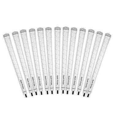 Golf Pride Tour Wrap Golf Grip, White, Midsize, 13 Pack