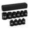TecoTek 1/2" Drive Pipe Plug Socket Set, Square Drive Socket, 10-Piece, SAE, 4 Point Sockets, CR-MO, Tapered Male Square 7/16'' - 5/8'', Chamfered Female Square 7/16'' - 13/16''