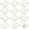 Shappy 12 Pcs Ceramic Ring Trinket Dish Bulk Jewelry Tray, Square