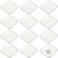 Shappy 12 Pcs Ceramic Ring Trinket Dish Bulk Jewelry Tray, Square