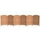 Red Lantern 2 ft. Short Diamond Weave Fiber Folding Screen - Natural - 6 Panel