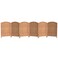 Red Lantern 2 ft. Short Diamond Weave Fiber Folding Screen - Natural - 6 Panel