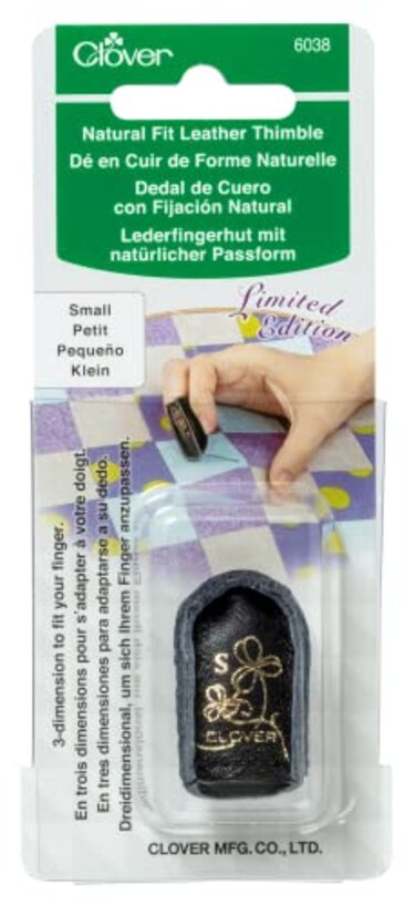 Clover Limited Edition Natural Fit Leather Thimble - Small