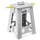 Delxo 17.5 Inch Folding Step Stool,Foldable Step Stool for Adults Grey
