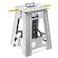 Delxo 17.5 Inch Folding Step Stool,Foldable Step Stool for Adults Grey
