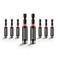 Geinxurn 8PACK Torsion Impact Bit Holder,Magnetic Extension Locking Socket Drill Bit Holder S2 Alloy Steel Hex Shank Quick-Change Drill Bit Guide