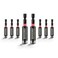 Geinxurn 8PACK Torsion Impact Bit Holder,Magnetic Extension Locking Socket Drill Bit Holder S2 Alloy Steel Hex Shank Quick-Change Drill Bit Guide