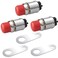 BFXM 3 PCS Push Button Starter Switch, 12V 50A Momentary Push Button Switch