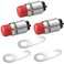 BFXM 3 PCS Push Button Starter Switch, 12V 50A Momentary Push Button Switch
