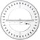 Jowxsx 360 Degree Protractor Round Ruler Gauge Angular Drafting Tools Circle Protractor for School Education Office Classroom, Protractors, Technical Drawing Supplies (6 Inch