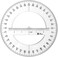 Jowxsx 360 Degree Protractor Round Ruler Gauge Angular Drafting Tools Circle Protractor for School Education Office Classroom, Protractors, Technical Drawing Supplies (6 Inch