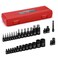 CASOMAN 32-Piece Torx Bit Socket and Female External Socket Set, 14 Star Bits (T8- T70and 13 Female E-Torx Sockets (E4-E24, Include 5 Impact Socket Adapter