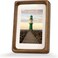 Zibrelte 3x4 Solid Walnut Wood Picture Frame Matted to 2x3