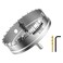 Mollom 4-23/32" (120mmHeavy Duty Carbide Hole Saw with 2 Pilot Bits