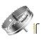 Mollom 4-23/32" (120mmHeavy Duty Carbide Hole Saw with 2 Pilot Bits