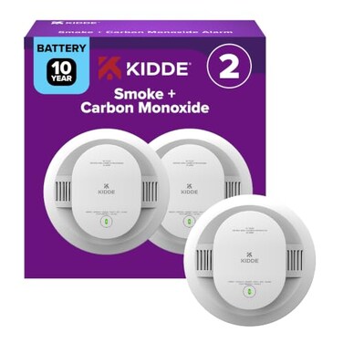 Kidde SmokeCarbon Monoxide Detector, 10-Year Battery, 30CUD10, 2 Pack