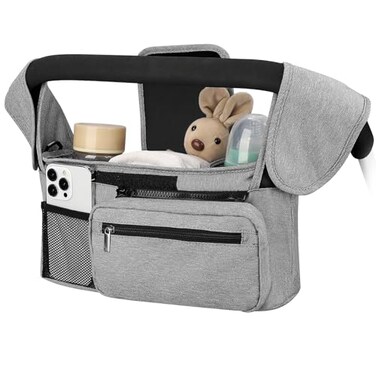 Accmor Universal Stroller Organizer with Insulated Cup Holder