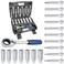 JEUCLEL 18PCS Steering Hub Suspension Shock Absorber Strut Nut Removal Socket Kit