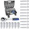 JEUCLEL 18PCS Steering Hub Suspension Shock Absorber Strut Nut Removal Socket Kit