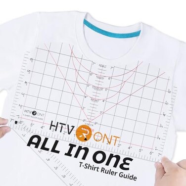 HTVRONT Tshirt Ruler Guide for Heat Press, Vinyl Alignment, Center Design